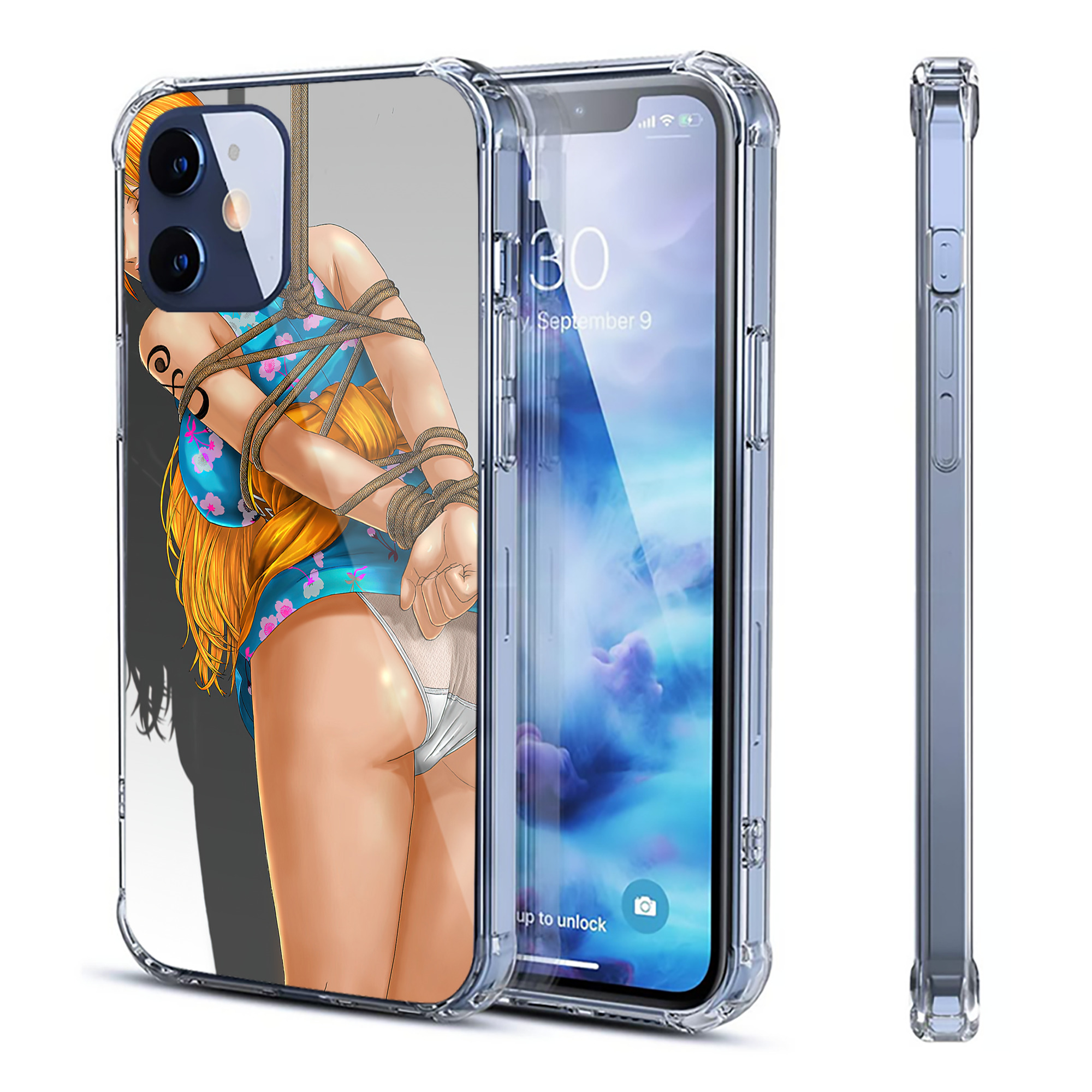 （画像用） ワンピース ONE PIECE 【iPhone 12シリーズ対応】透明スマホケース（クリアソフトケース）